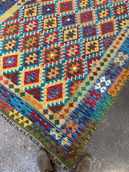 Afghan Maimana Kilim Rug | 6' 10
