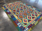 Afghan Maimana Kilim Rug | 6' 10
