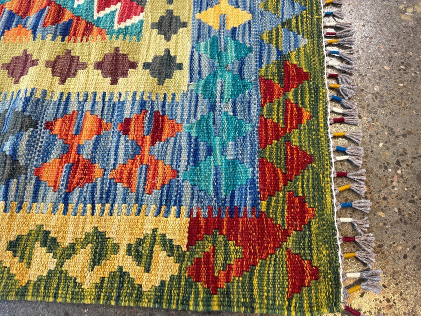Afghan Maimana Kilim Rug | 6' 10