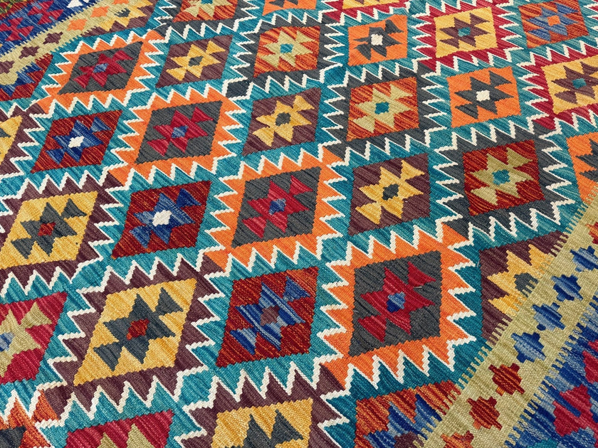 Afghan Maimana Kilim Rug | 6' 10