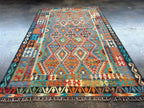 Afghan Maimana Kilim Rug | 6' 6
