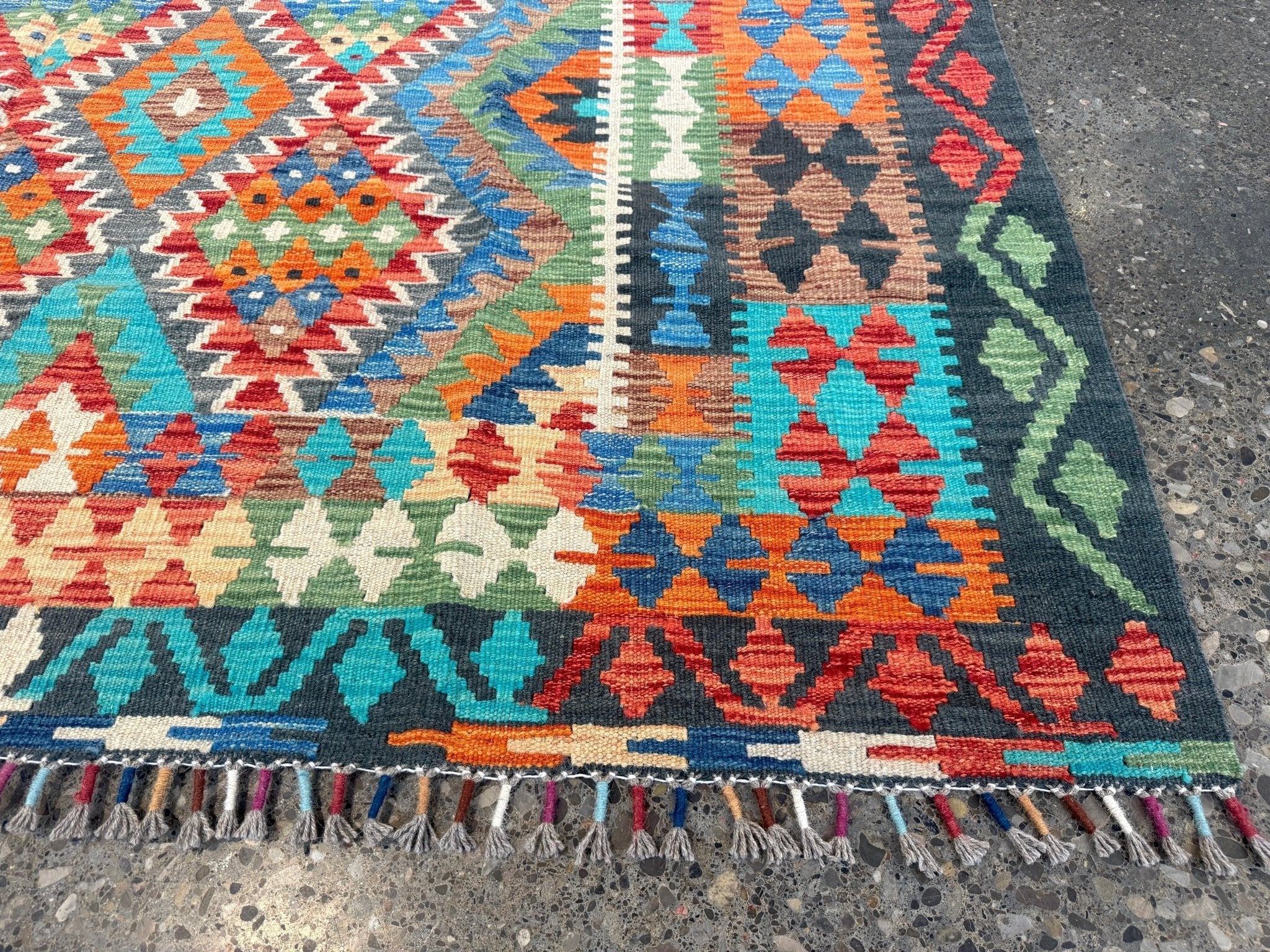 Afghan Maimana Kilim Rug | 6' 6