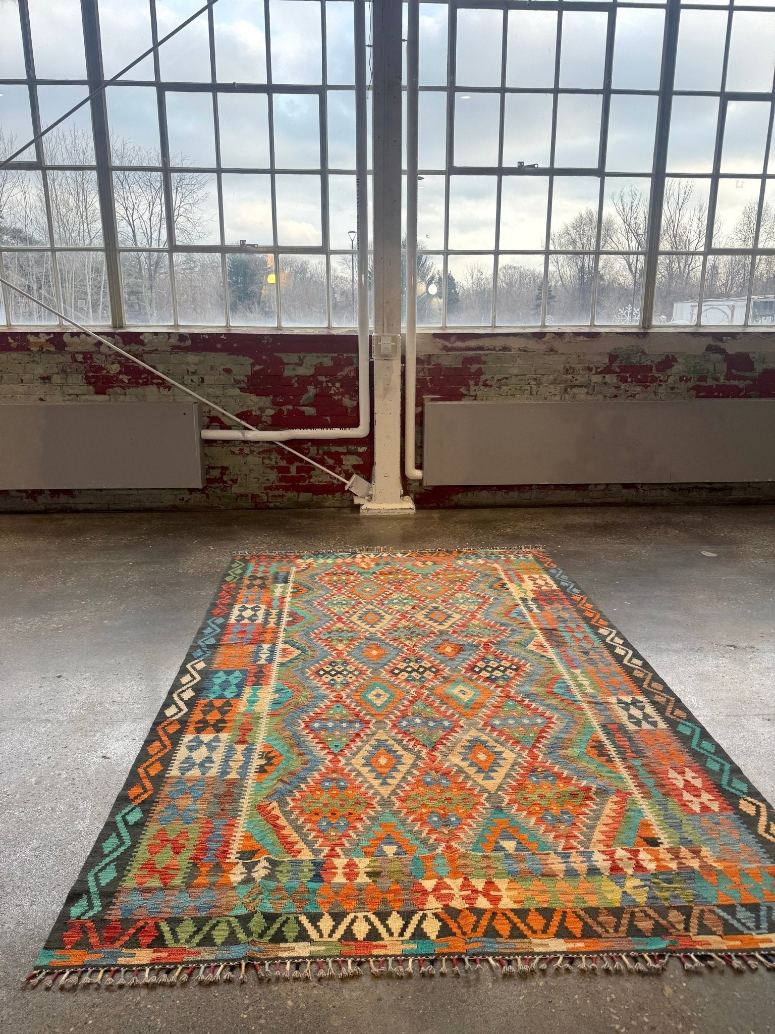 Afghan Maimana Kilim Rug | 6' 6