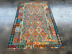 Afghan Maimana Kilim Rug | 6' 6