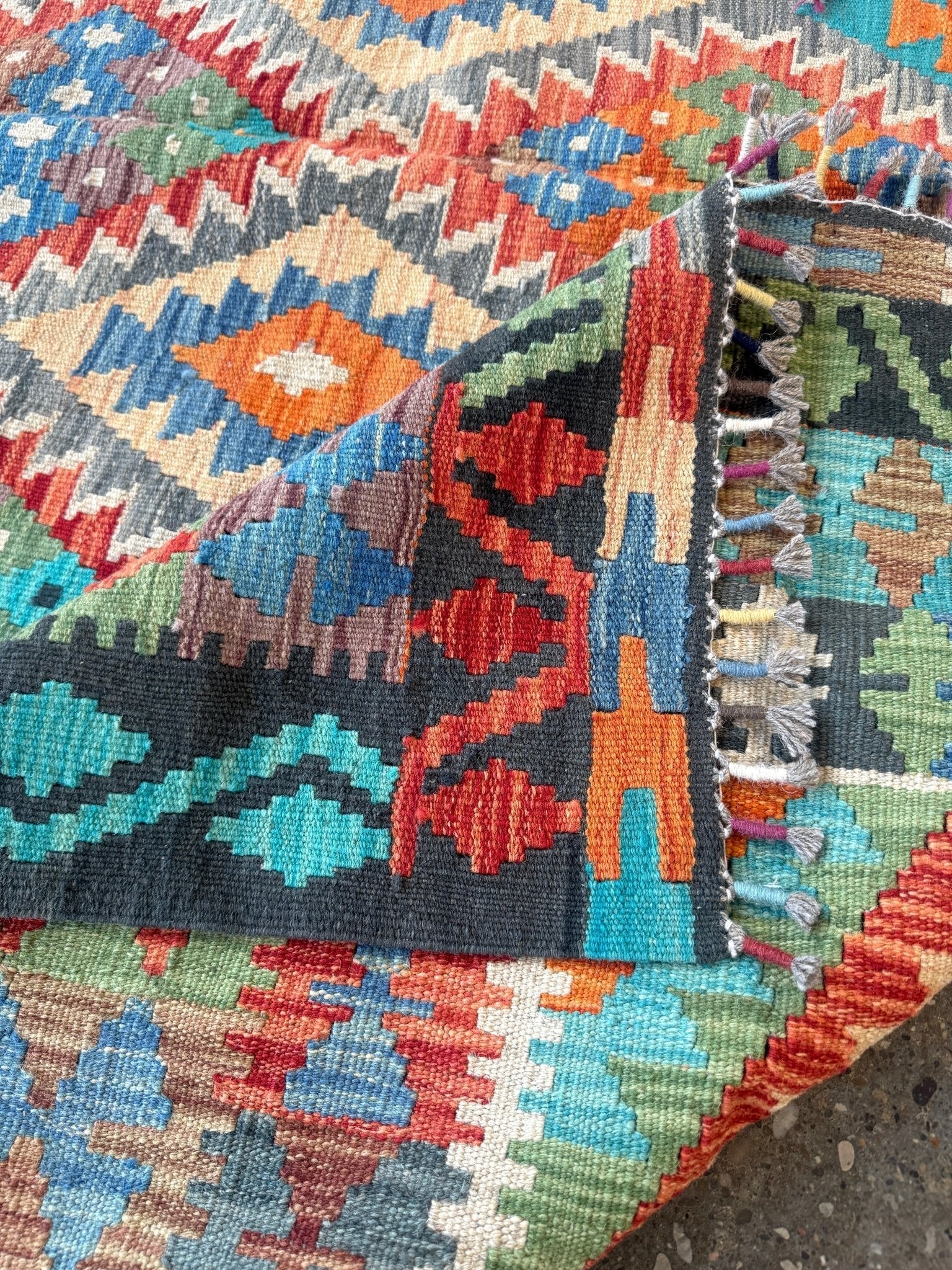 Afghan Maimana Kilim Rug | 6' 6