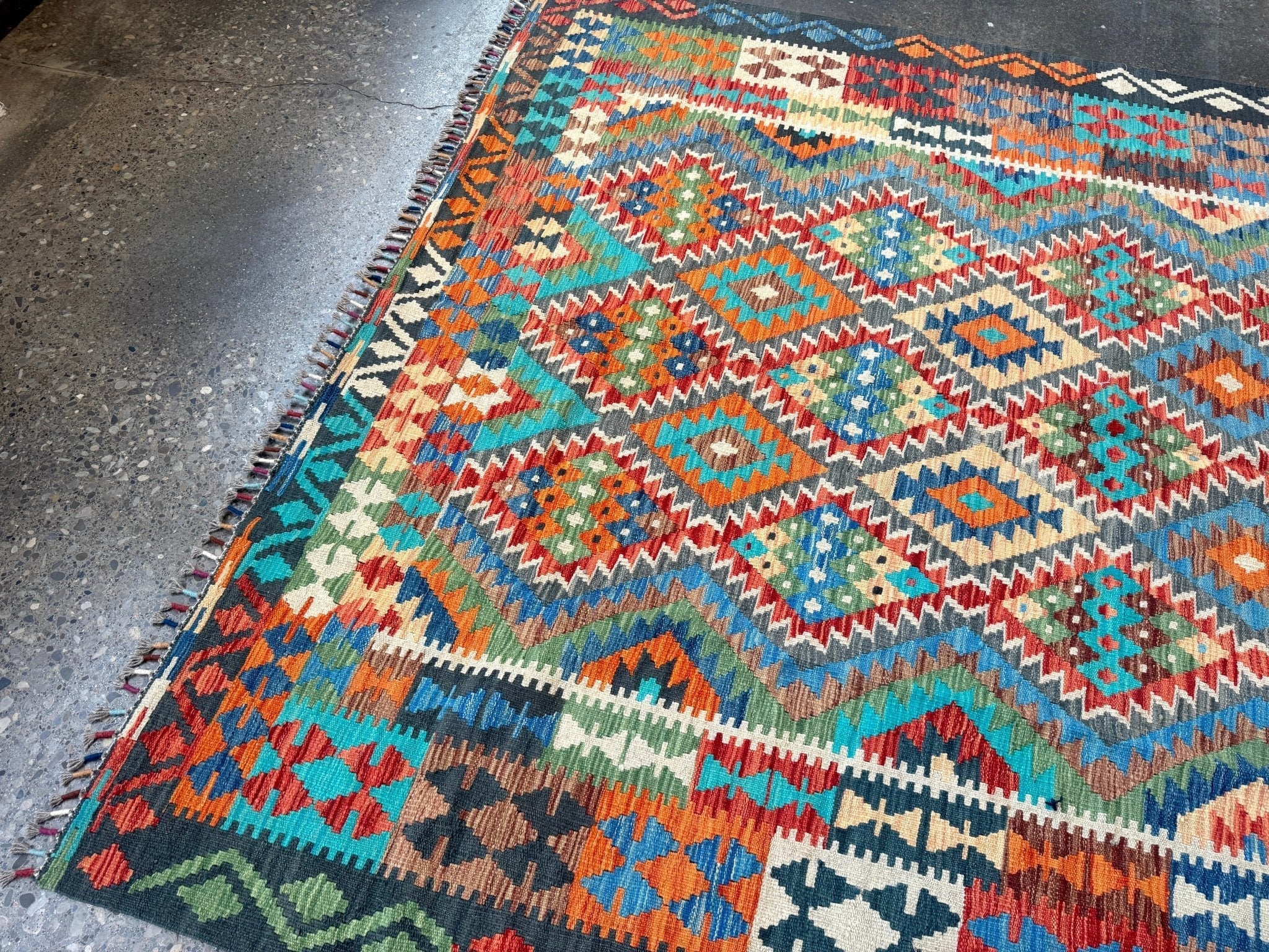 Afghan Maimana Kilim Rug | 6' 6