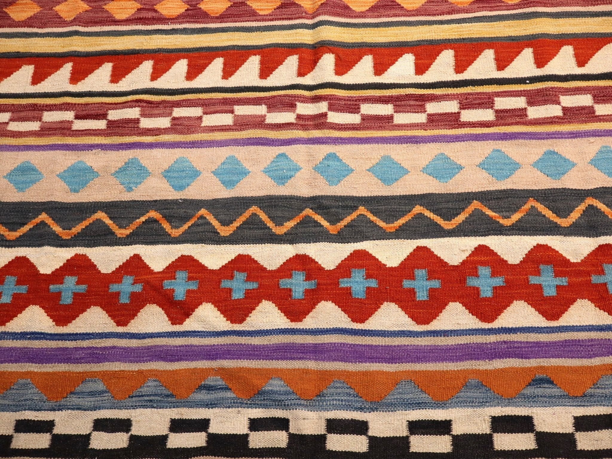 Afghan Maimana Kilim Rug | 6' 7