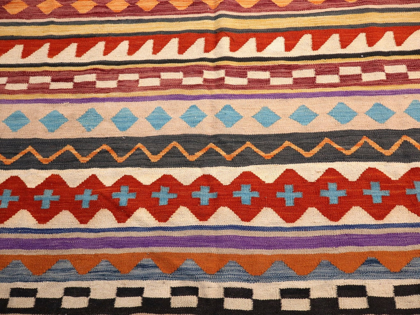 Afghan Maimana Kilim Rug | 6' 7