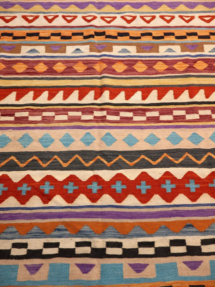 Afghan Maimana Kilim Rug | 6' 7