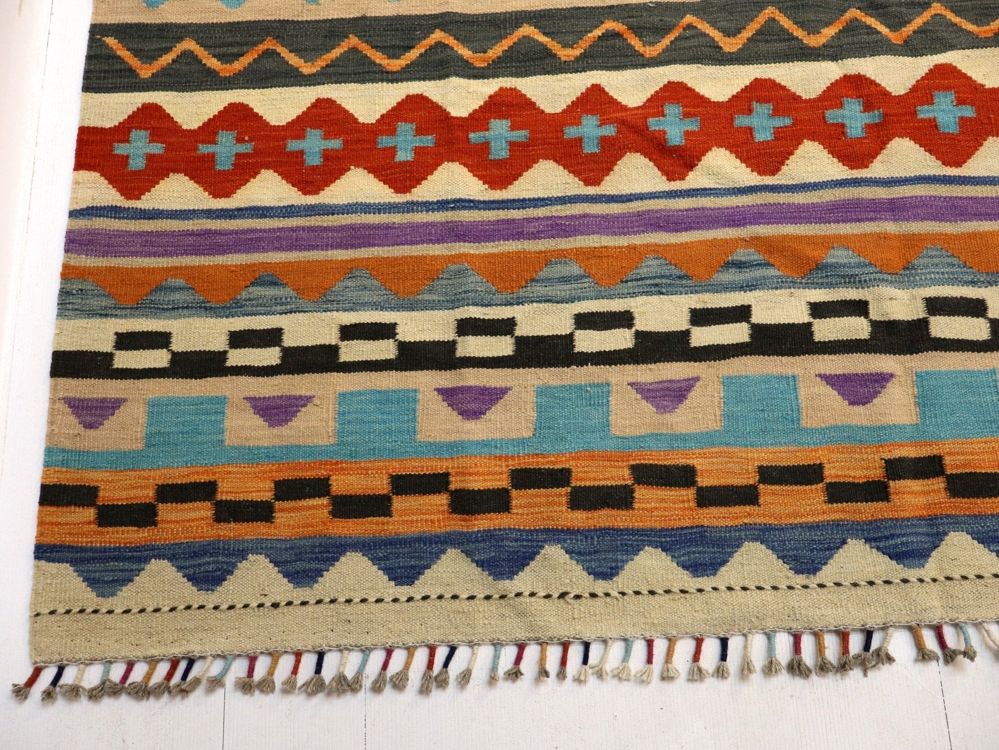 Afghan Maimana Kilim Rug | 6' 7