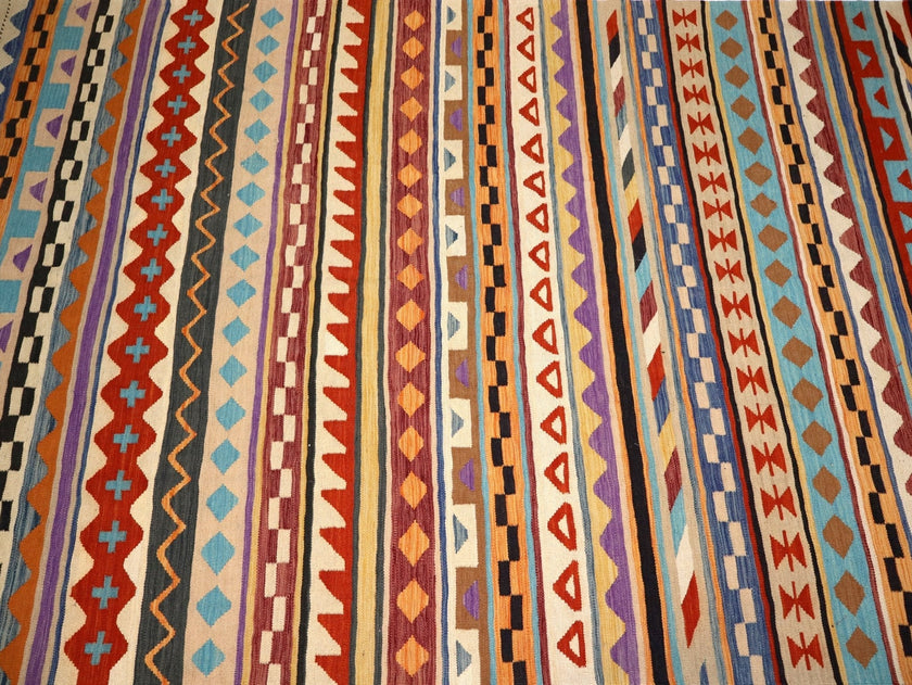 Afghan Maimana Kilim Rug | 6' 7
