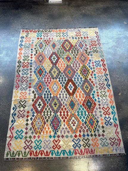 Afghan Maimana Kilim Rug | 7' x 9' 11