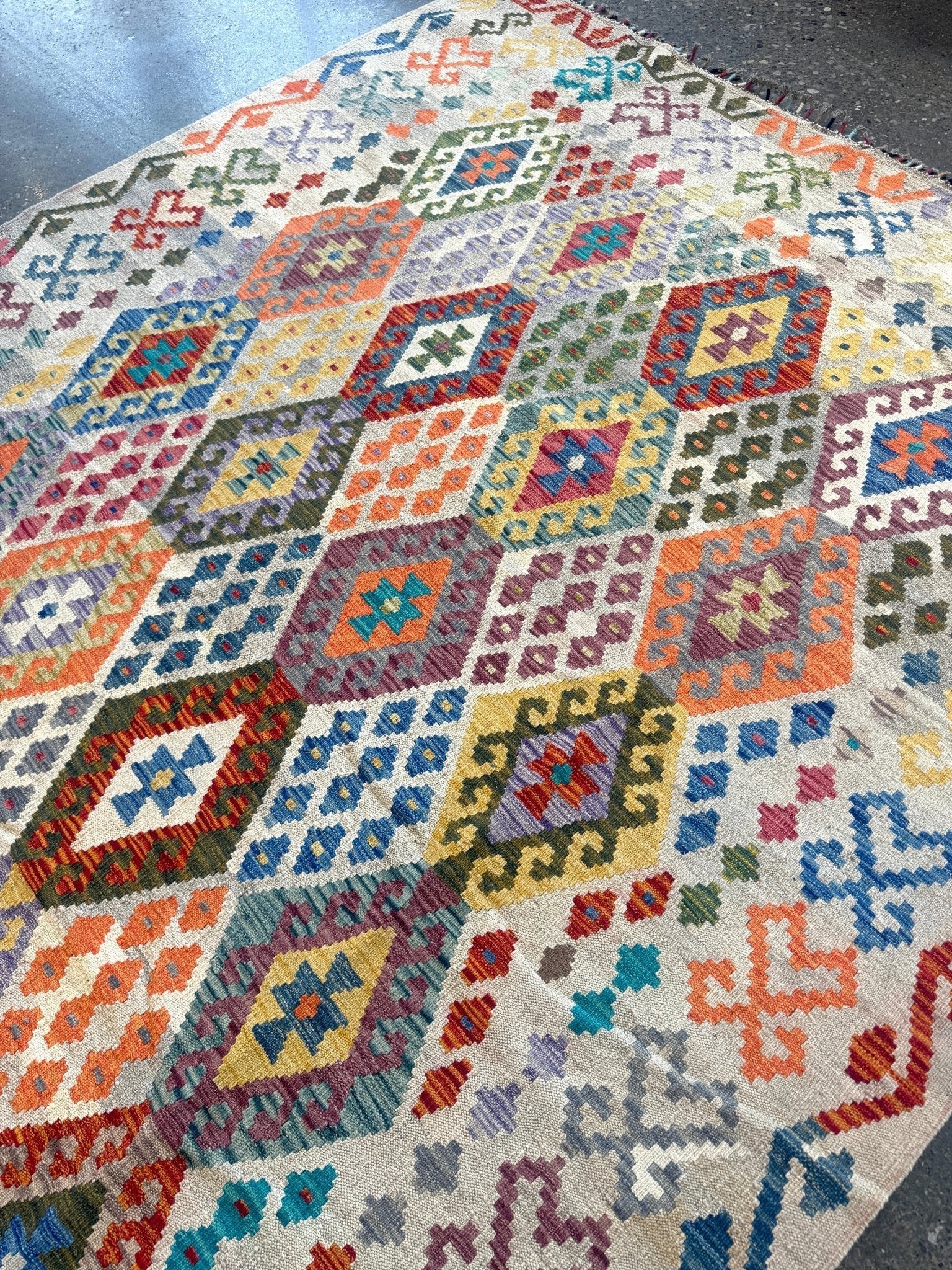 Afghan Maimana Kilim Rug | 7' x 9' 11