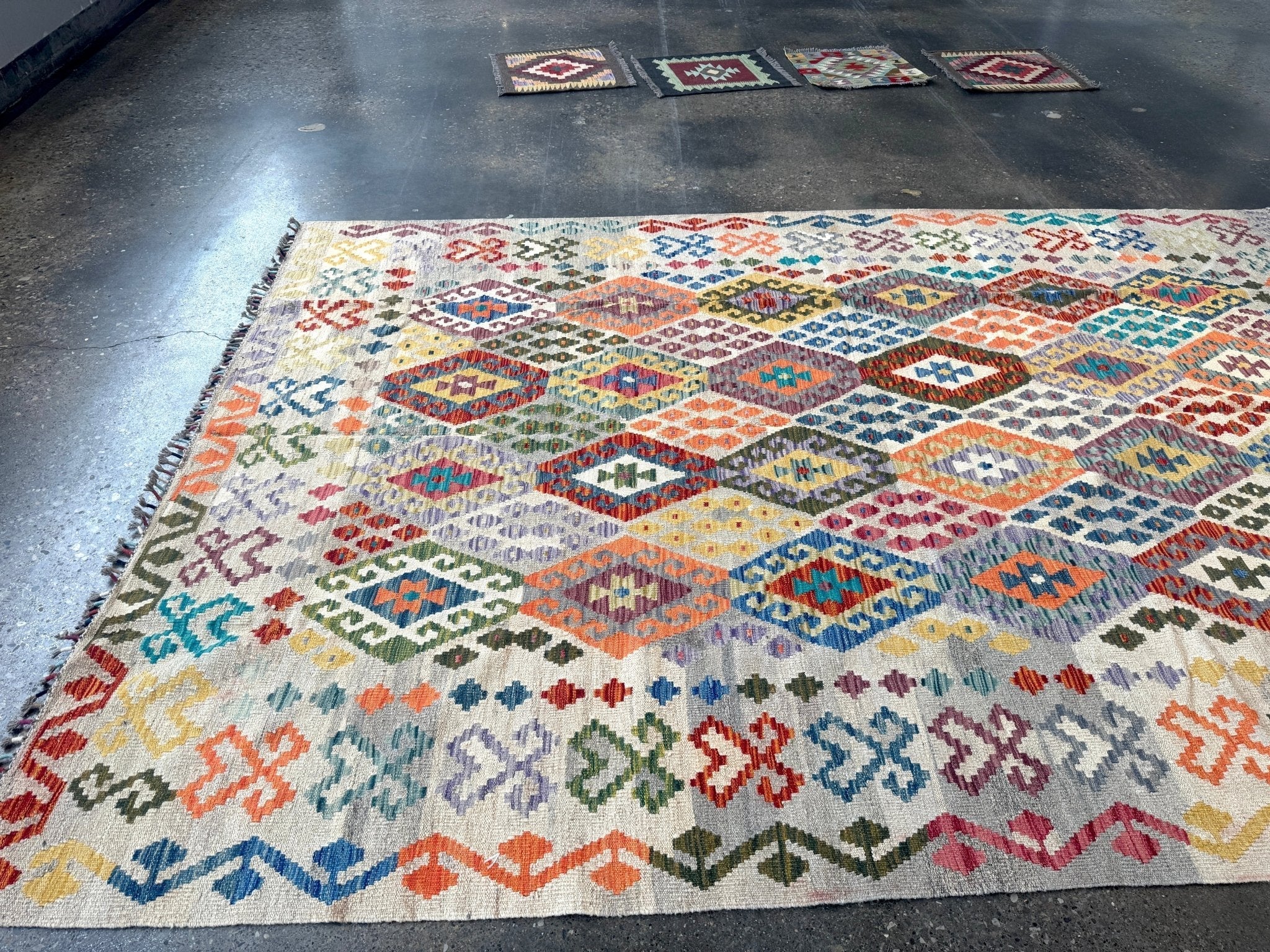 Afghan Maimana Kilim Rug | 7' x 9' 11