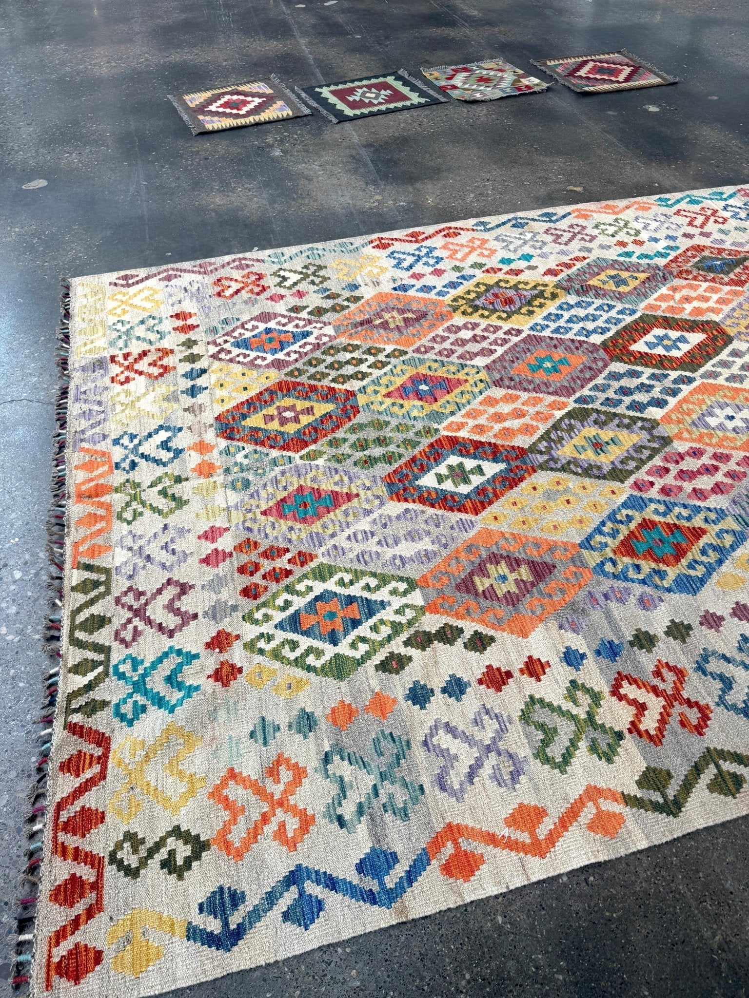 Afghan Maimana Kilim Rug | 7' x 9' 11
