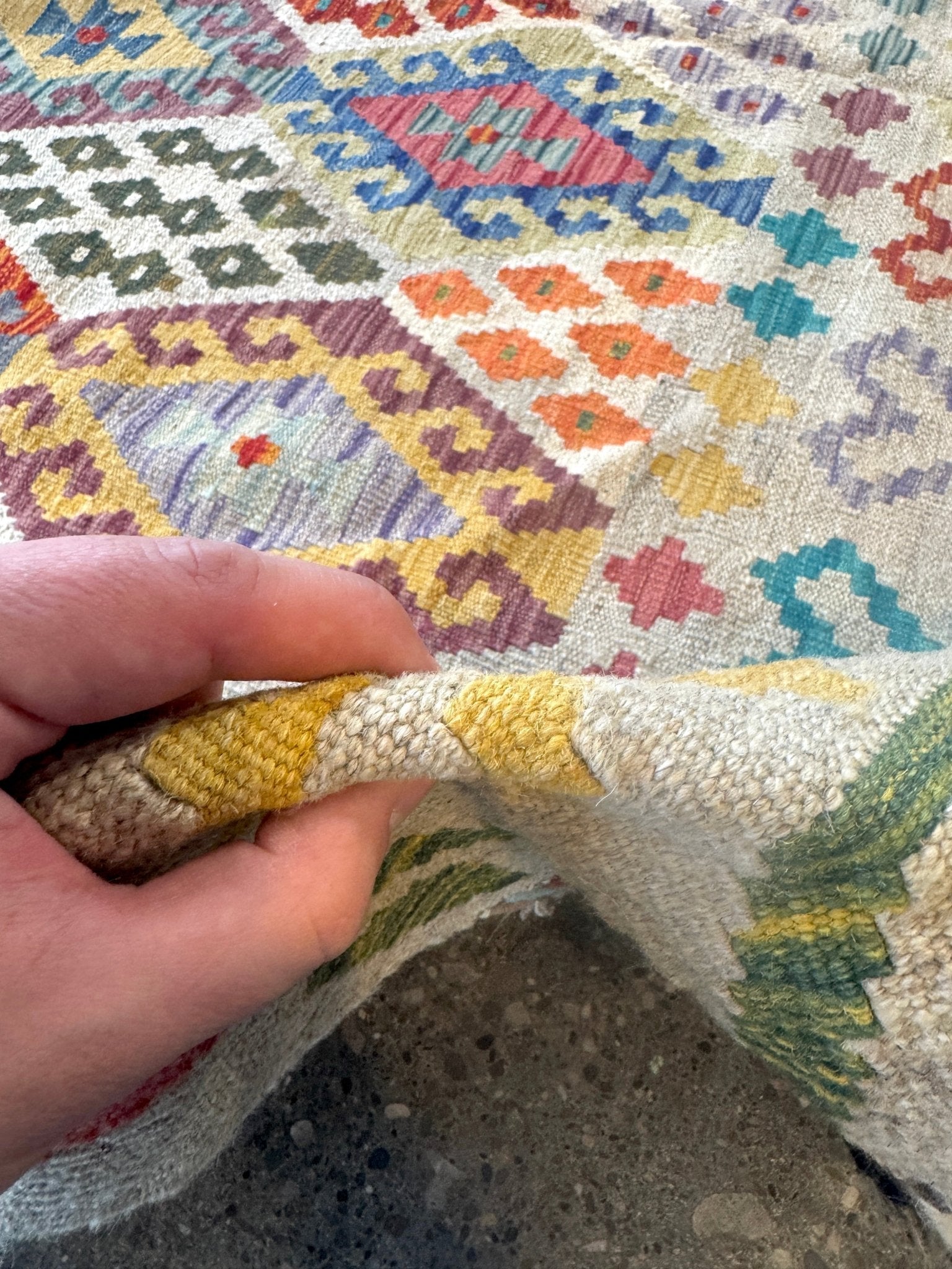 Afghan Maimana Kilim Rug | 7' x 9' 11