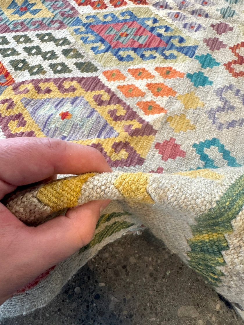 Afghan Maimana Kilim Rug | 7' x 9' 11