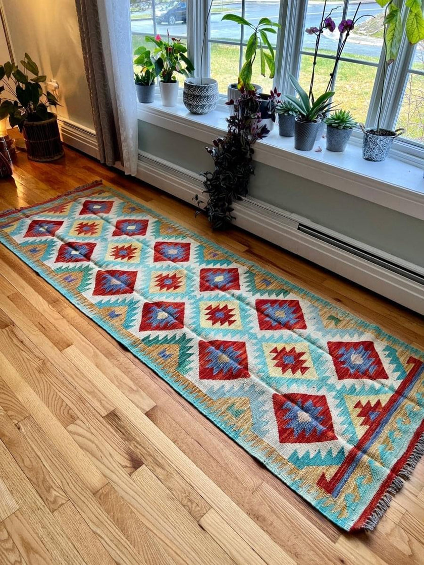Afghan Maymana Kilim Runner | 8' 2