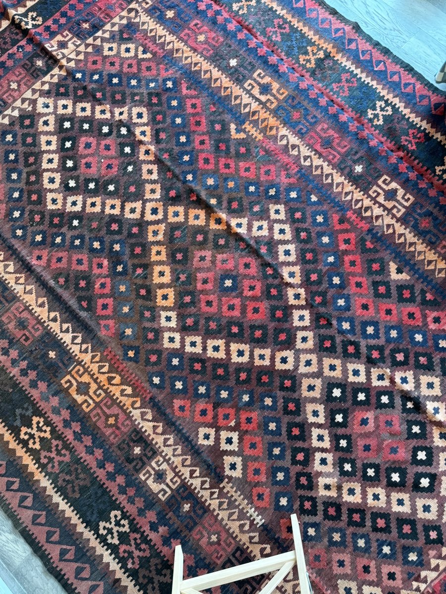 Afghan Uzbek Kilim Rug | 7' 10