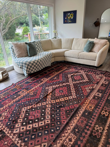 Afghan Uzbek Kilim Rug | 7' 10