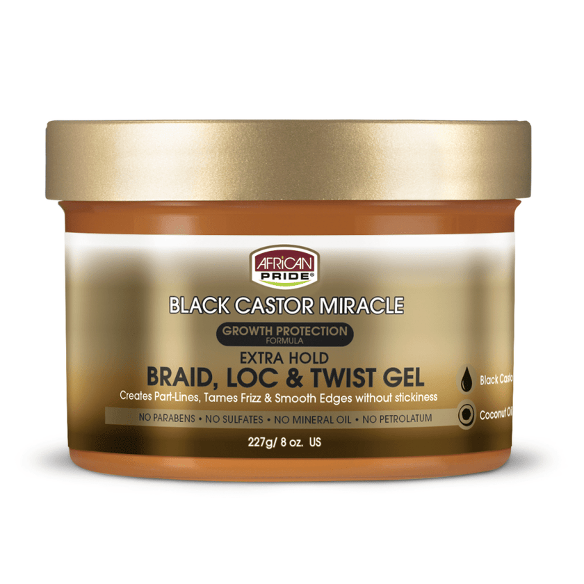AFRICAN PRIDE BLACK CASTOR LOC TWIST GEL 8OZ