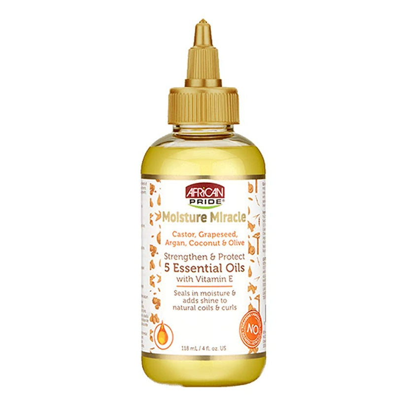AFRICAN PRIDE MOISTURE MIRACLE 5 ESSENTIAL OILS 4OZ