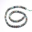 African Turquoise Frosted Gemstone Bead