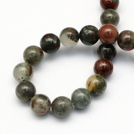 African Bloodstone Gemstone Bead
