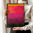 After Mark Rothko - Black and Purple (Colour Field: AI) | Modern Abstract Art (Available handframed or unframed)