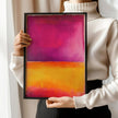After Mark Rothko - Orange and Purple (Colour Field: AI) | Modern Abstract Art (Available handframed or unframed)