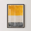 After Mark Rothko - White Yellow and Dark Grey (Colour Field: AI) | Modern Abstract Art (Available handframed or unframed)