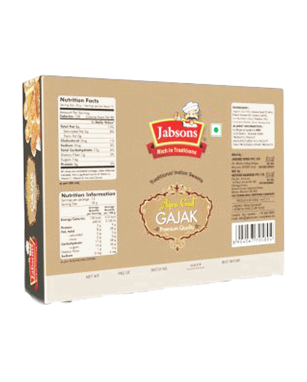 Jabsons Agra Gud Gajak 400gm