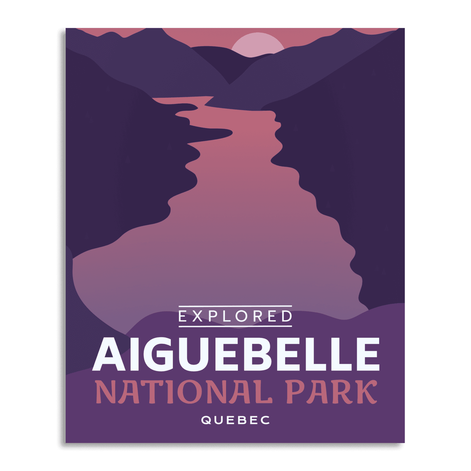 Aiguebelle National Park 'Explored' Poster, Canada Parks
