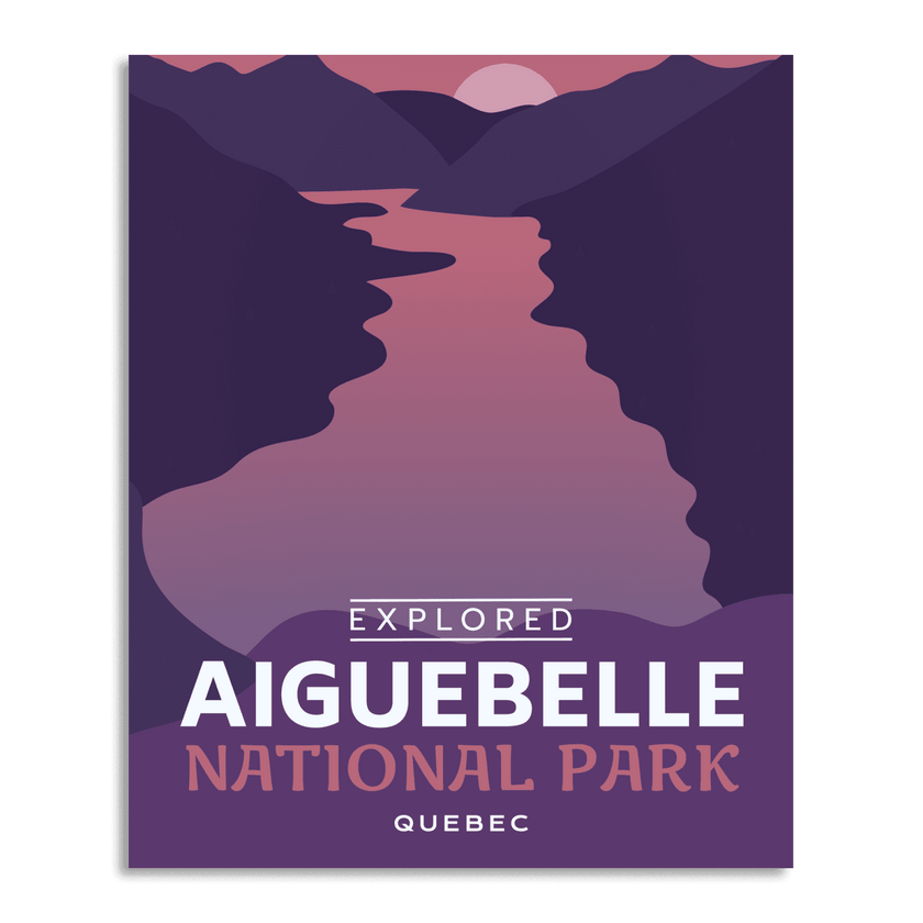 Aiguebelle National Park 'Explored' Poster, Canada Parks
