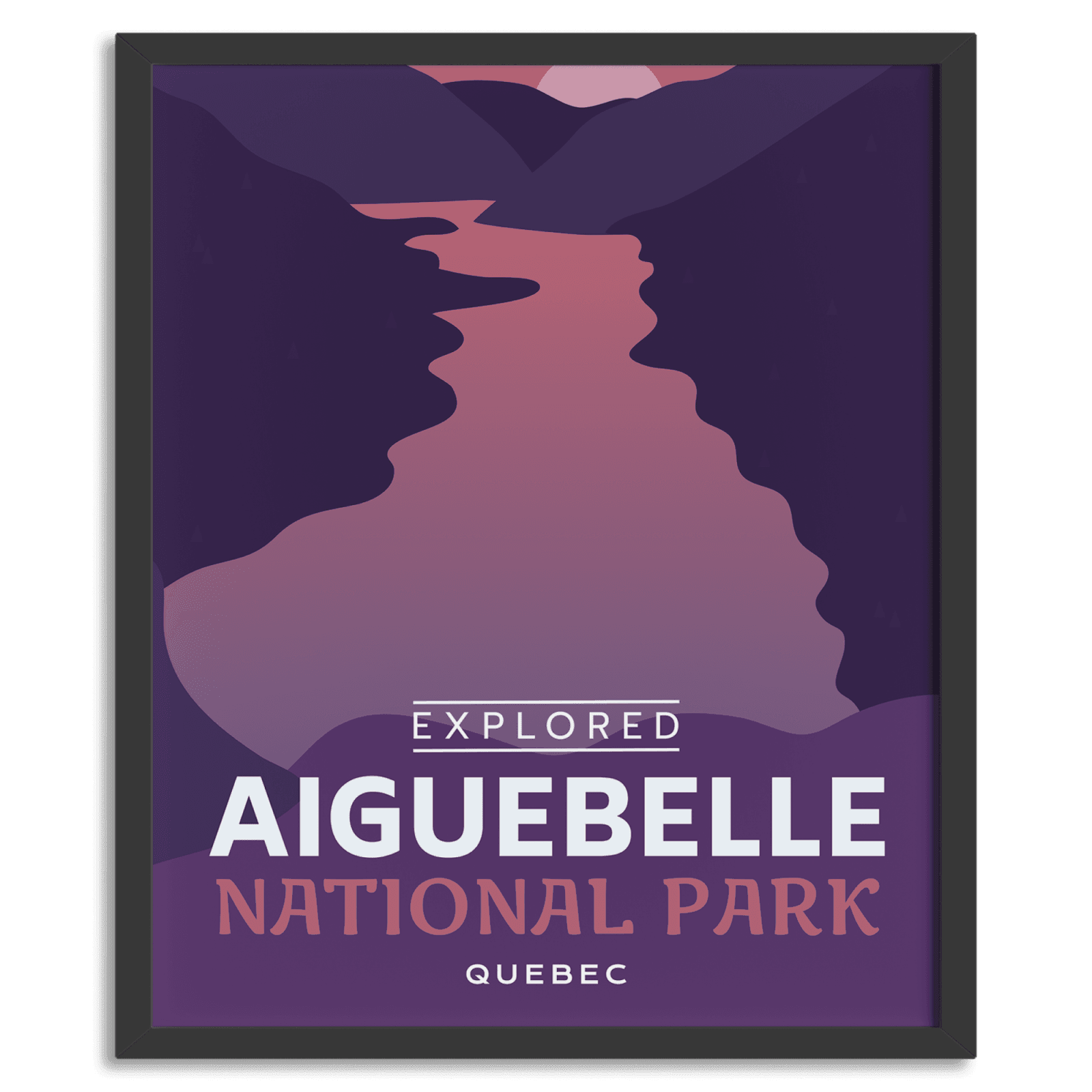 Aiguebelle National Park 'Explored' Poster, Canada Parks