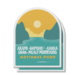 Akami-Uapishku-KakKasuak-Mealy National Park of Canada Waterproof Vinyl Sticker, Canada Parks