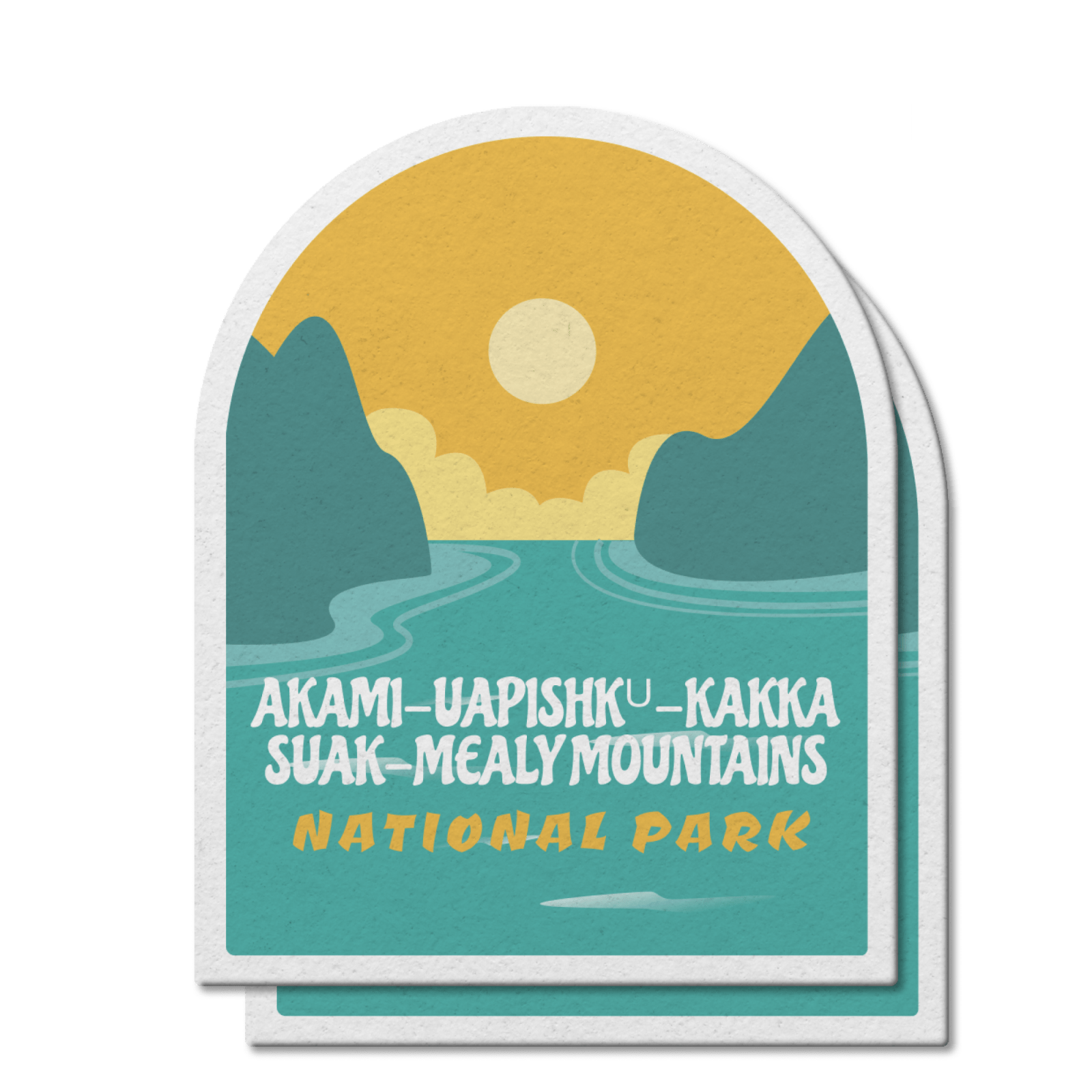 Akami-Uapishku-KakKasuak-Mealy National Park of Canada Waterproof Vinyl Sticker, Canada Parks
