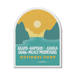 Akami-Uapishku-KakKasuak-Mealy National Park of Canada Waterproof Vinyl Sticker, Canada Parks
