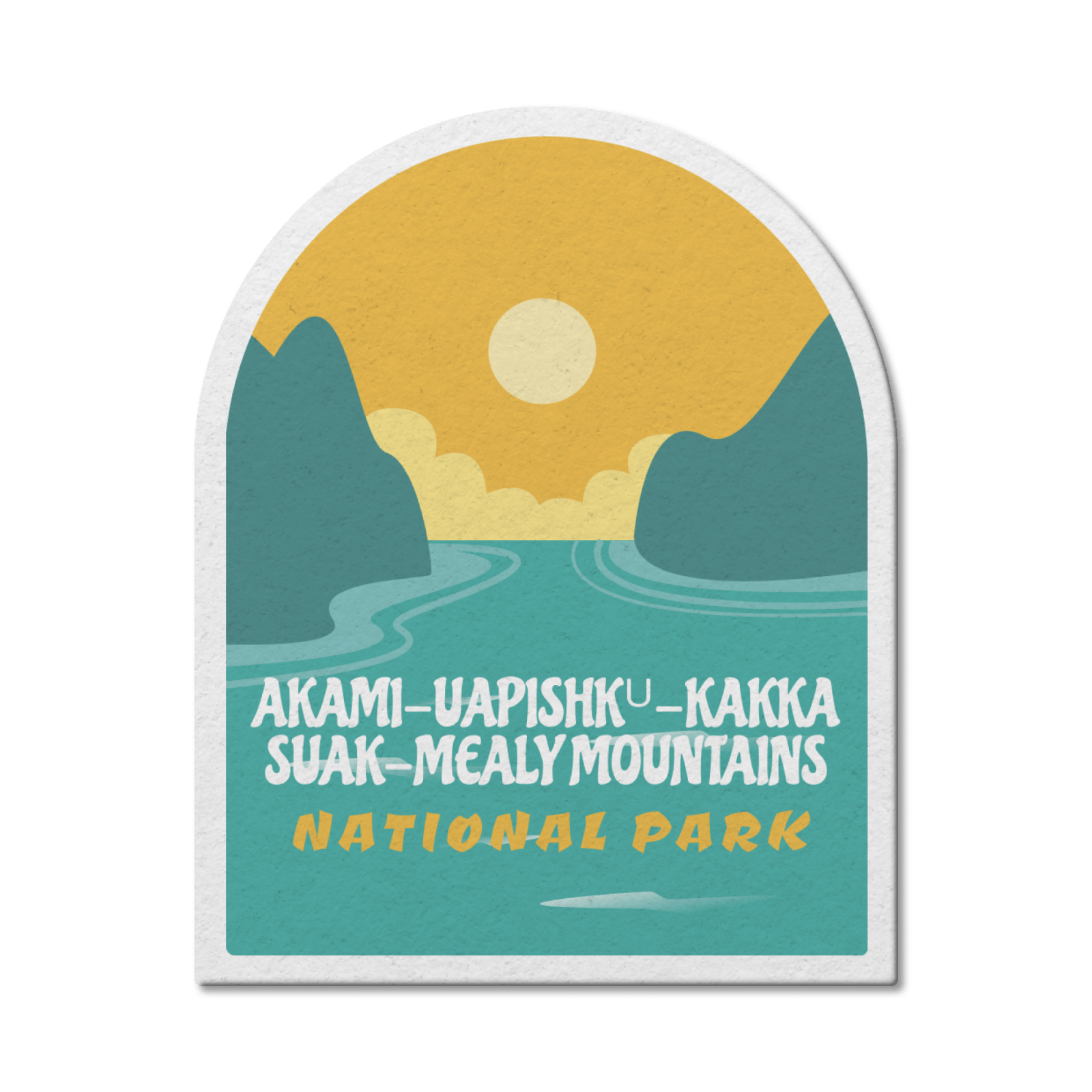 Akami-Uapishku-KakKasuak-Mealy National Park of Canada Waterproof Vinyl Sticker, Canada Parks