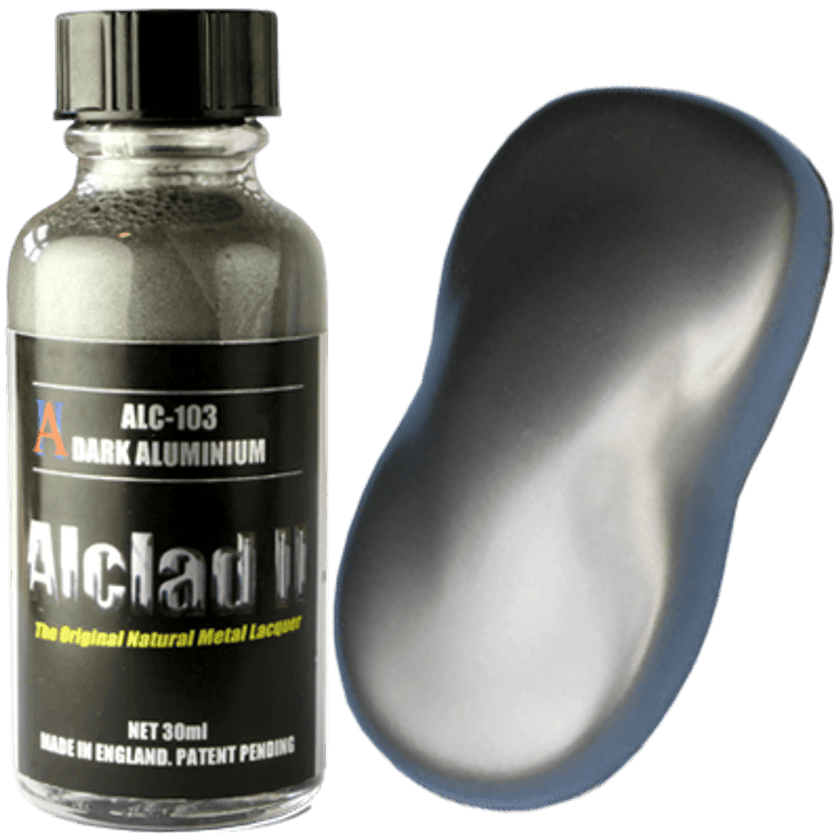 Alclad II 103 Dark Aluminum Lacquer Paint 30mL NIB