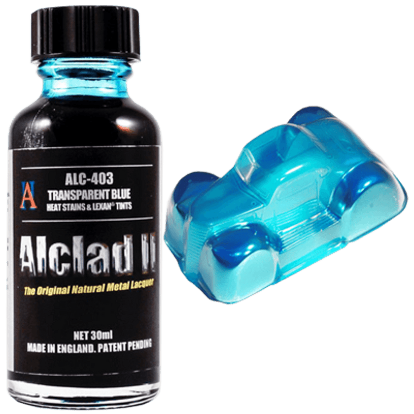 Alclad II 403 Transparent Blue Lacquer Heat Stains & Lexan Tints 30mL