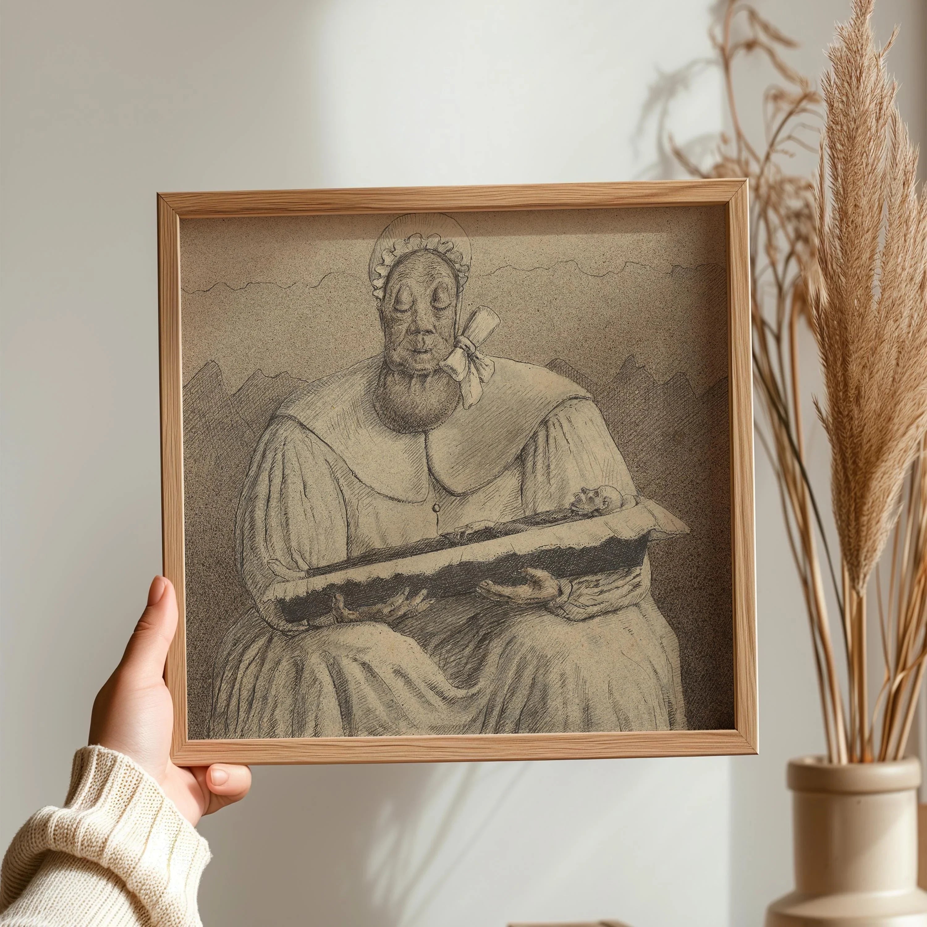 Alfred Kubin Surrealist Print: Symbolist Sketch Art, Monochrome Giclee
