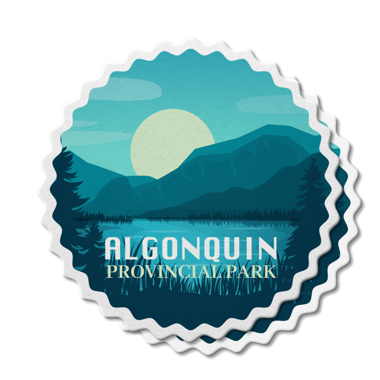 Algonquin Ontario Provincial Park Waterproof Vinyl Sticker, Canada Parks