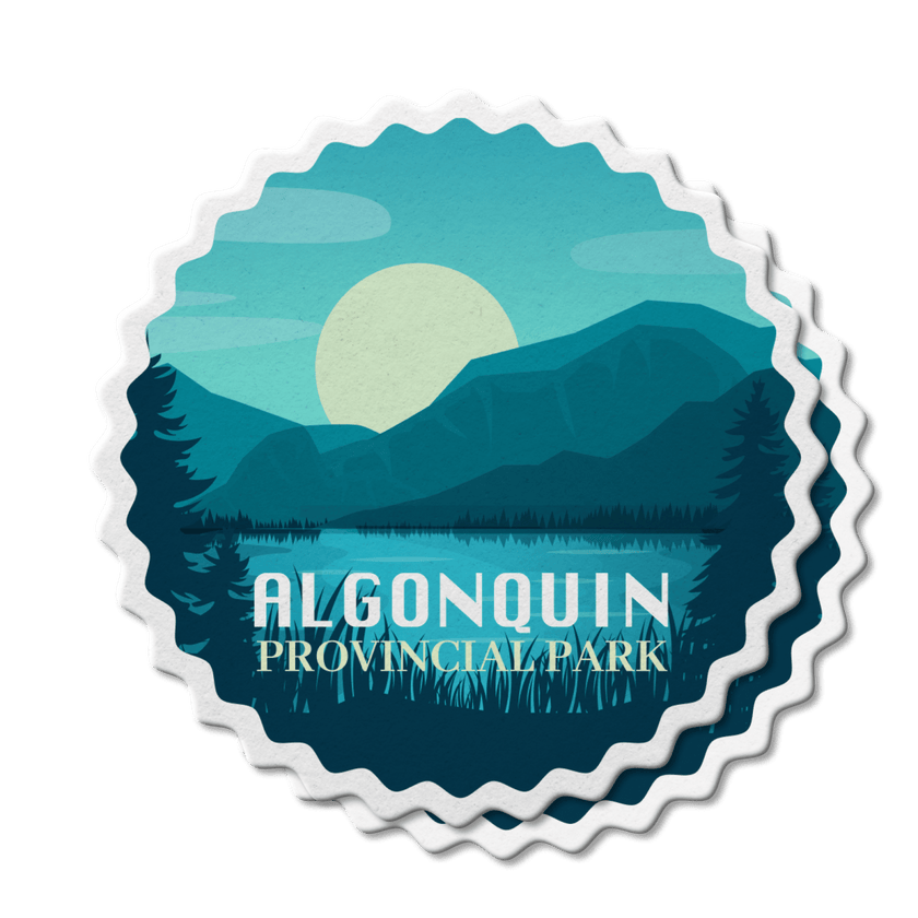 Algonquin Ontario Provincial Park Waterproof Vinyl Sticker, Canada Parks