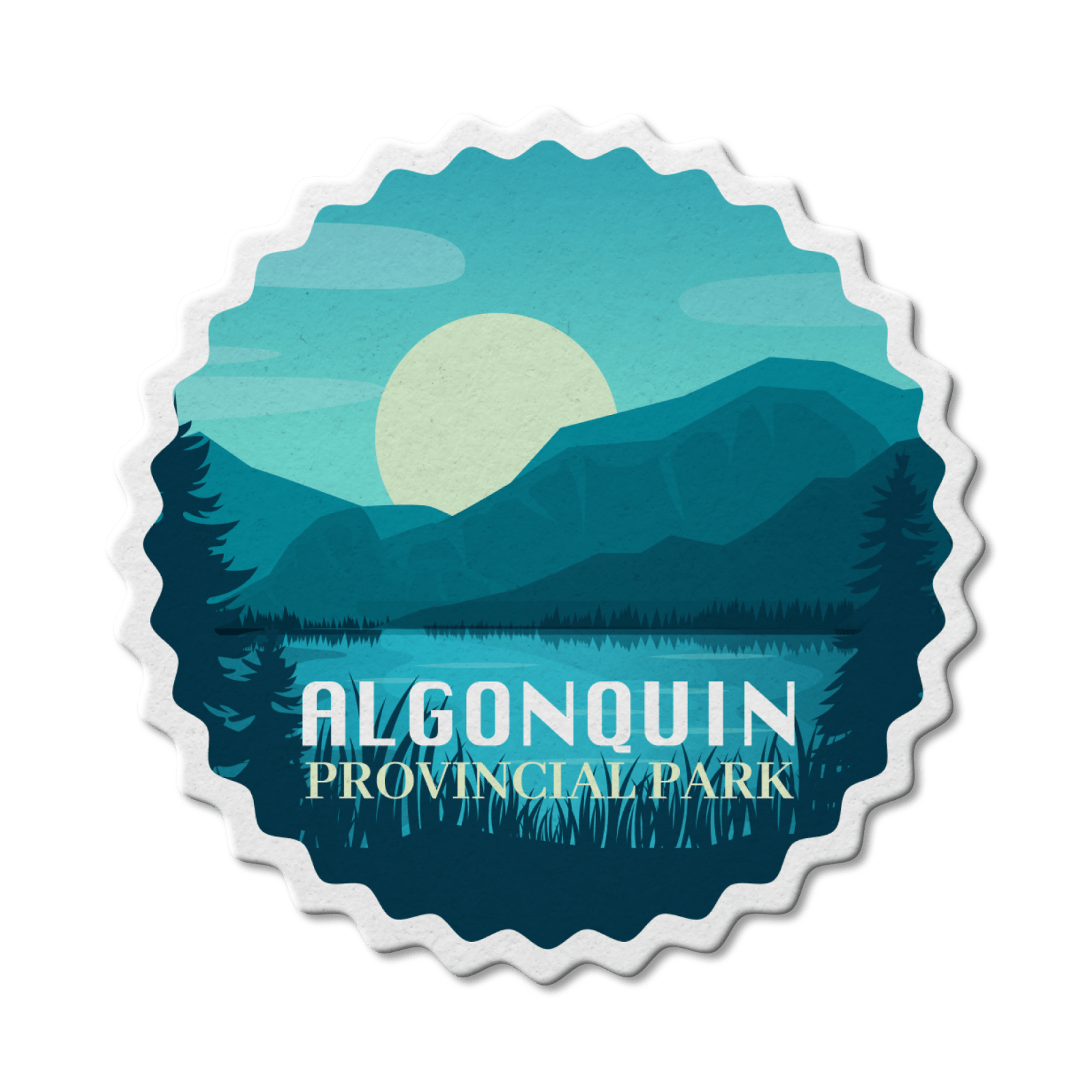 Algonquin Ontario Provincial Park Waterproof Vinyl Sticker, Canada Parks