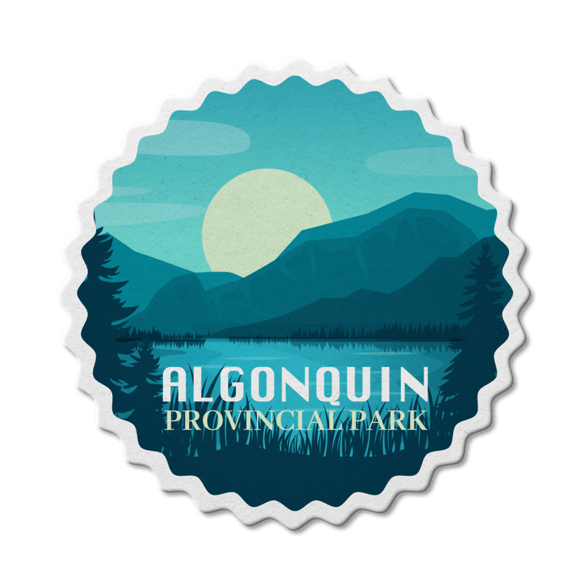 Algonquin Ontario Provincial Park Waterproof Vinyl Sticker, Canada Parks