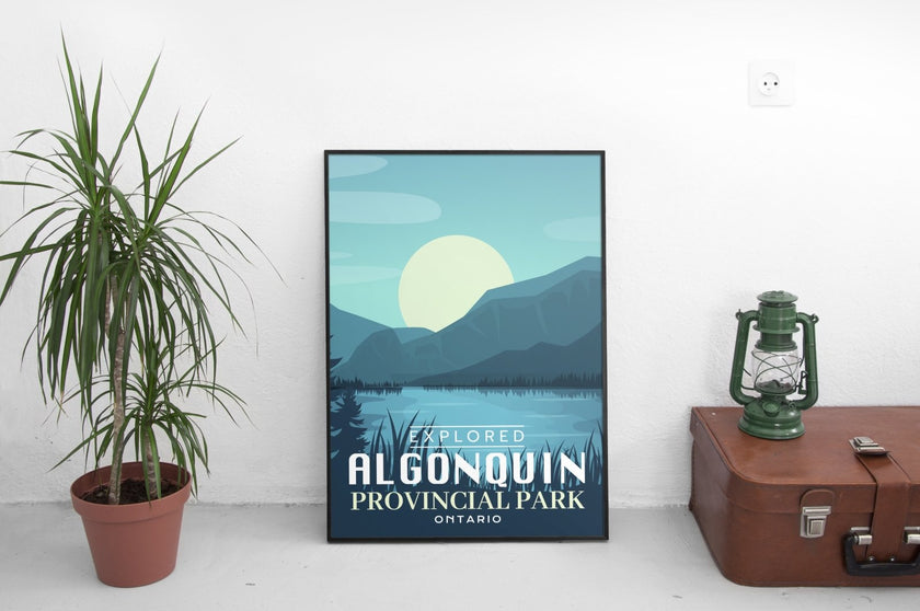 Algonquin Provincial Park 'Explored' Poster, Canada Parks