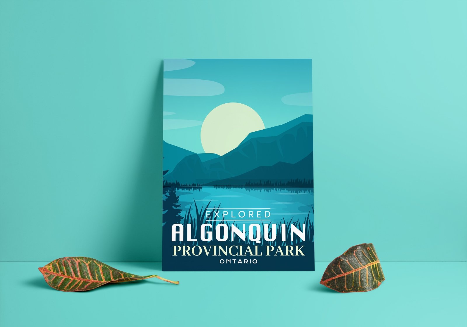 Algonquin Provincial Park 'Explored' Poster, Canada Parks