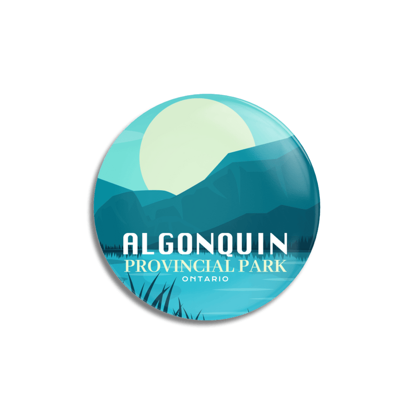 Algonquin Provincial Park of Ontario Pinback Button, Canada Parks