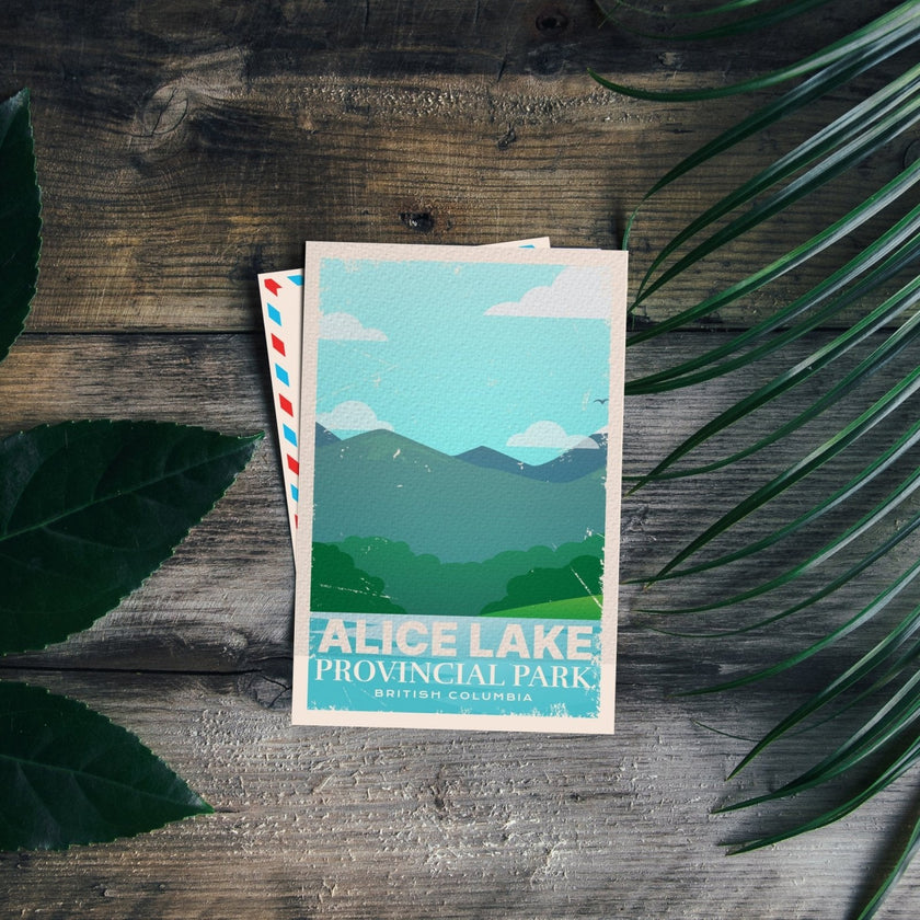 Alice Lake British Columbia Provincial Park Postcard, Canada Parks